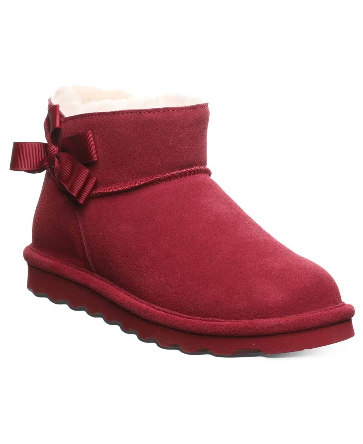 Saige Ribbon Bow Detail Ankle Booties by Bearpaw