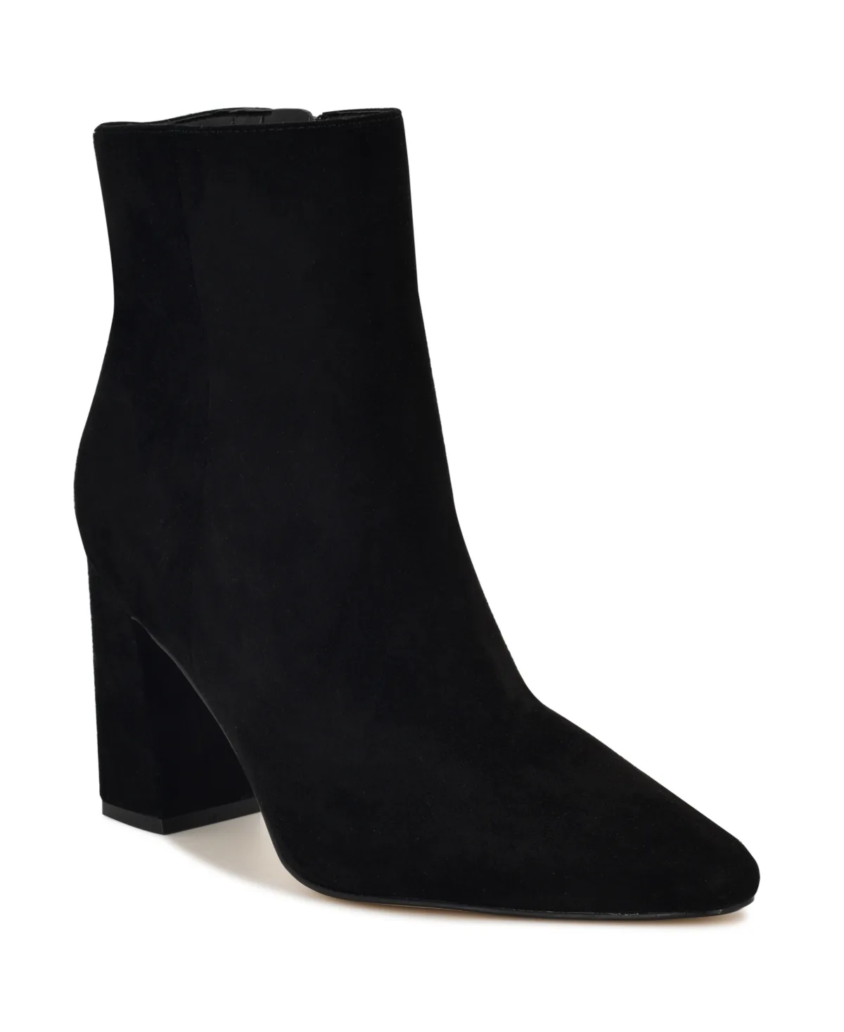 Reraye Flared Block Heel Ankle Booties by Nine West