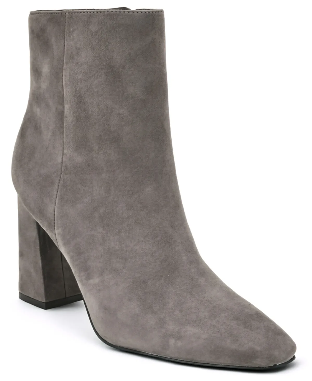 Reraye Flared Block Heel Ankle Booties
