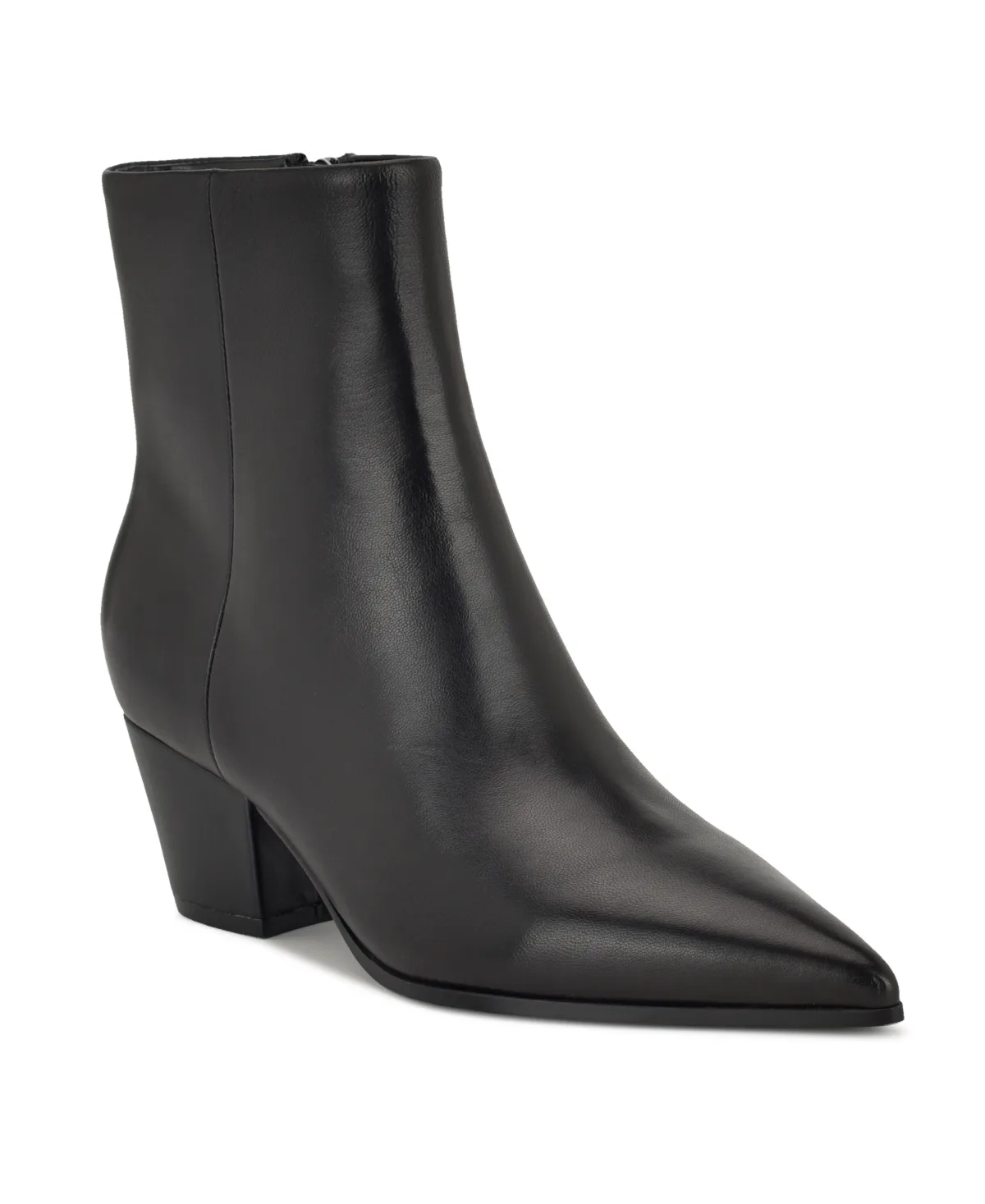 Savie Leather Block Heel Booties by Nine West
