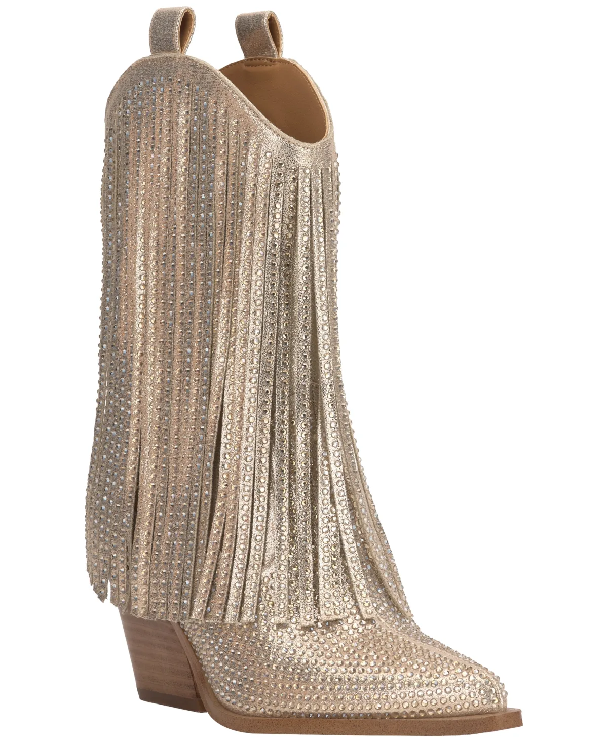 Paredisa Rhinestone Fringe Cowboy Booties by Jessica Simpson