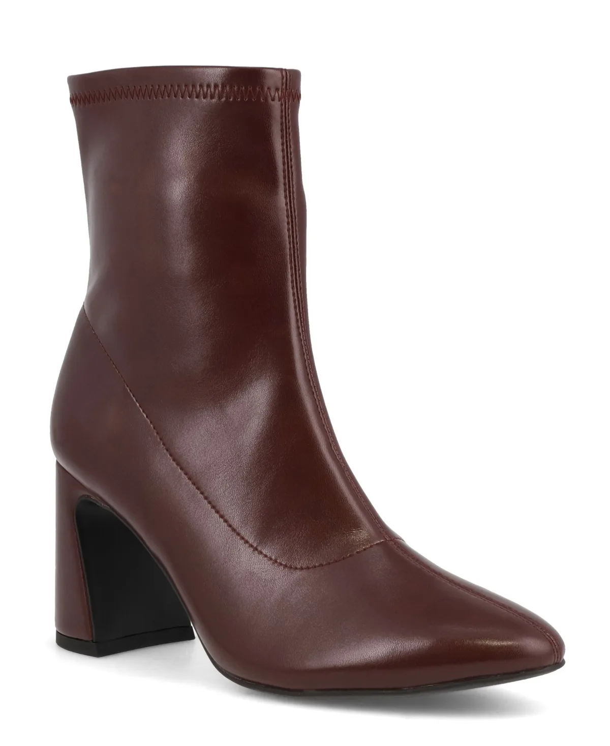 Thiva Block Heel Pointed Toe Dress Booties