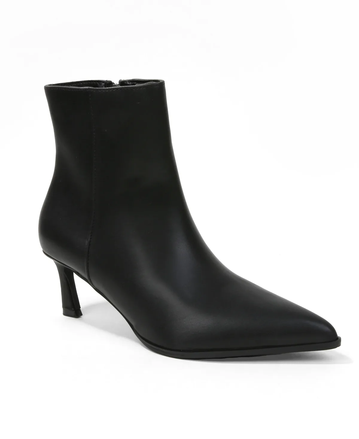 Adina Pointed Toe Kitten Heel Ankle Boots by Berness