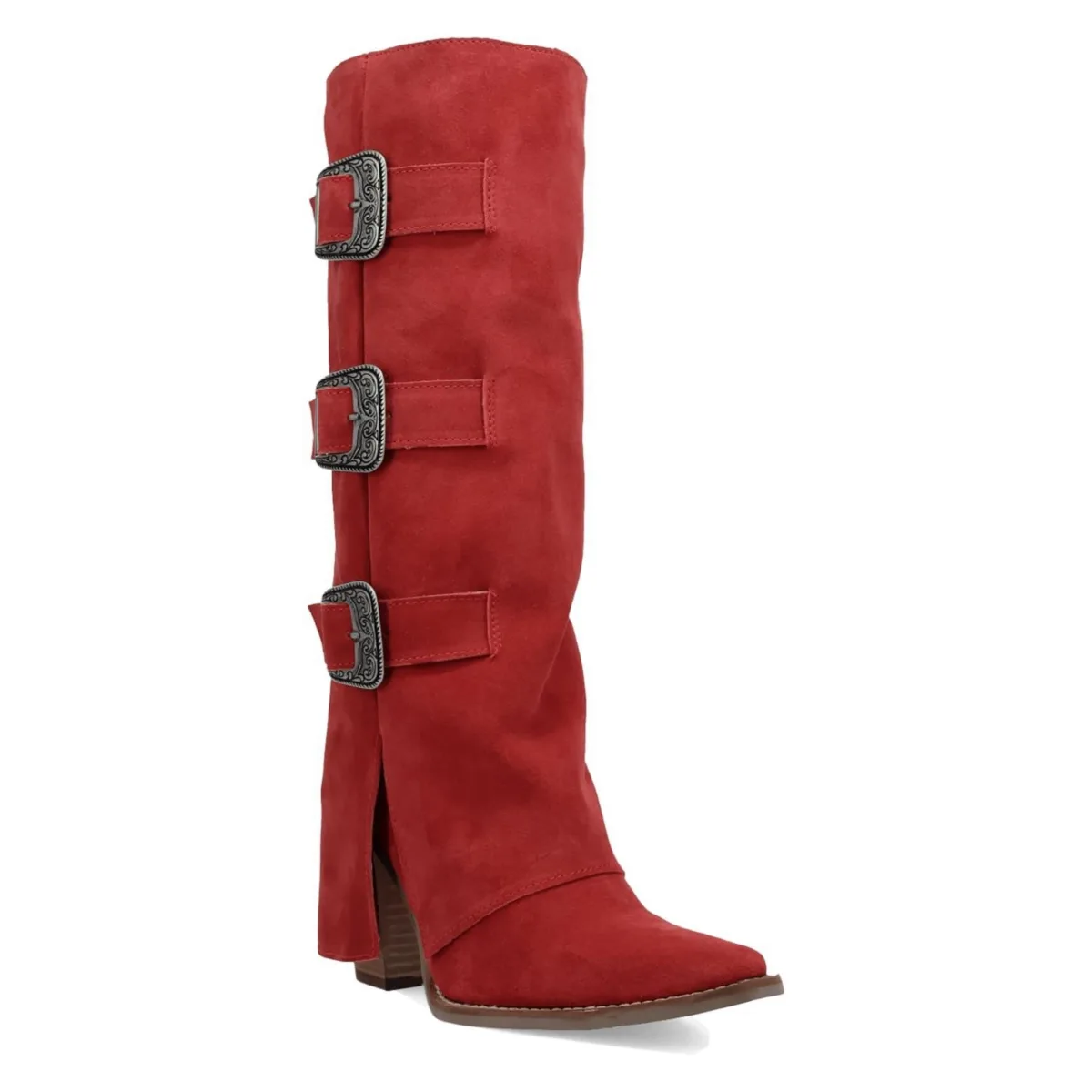 Buckle Bunny Suede Leather Boot