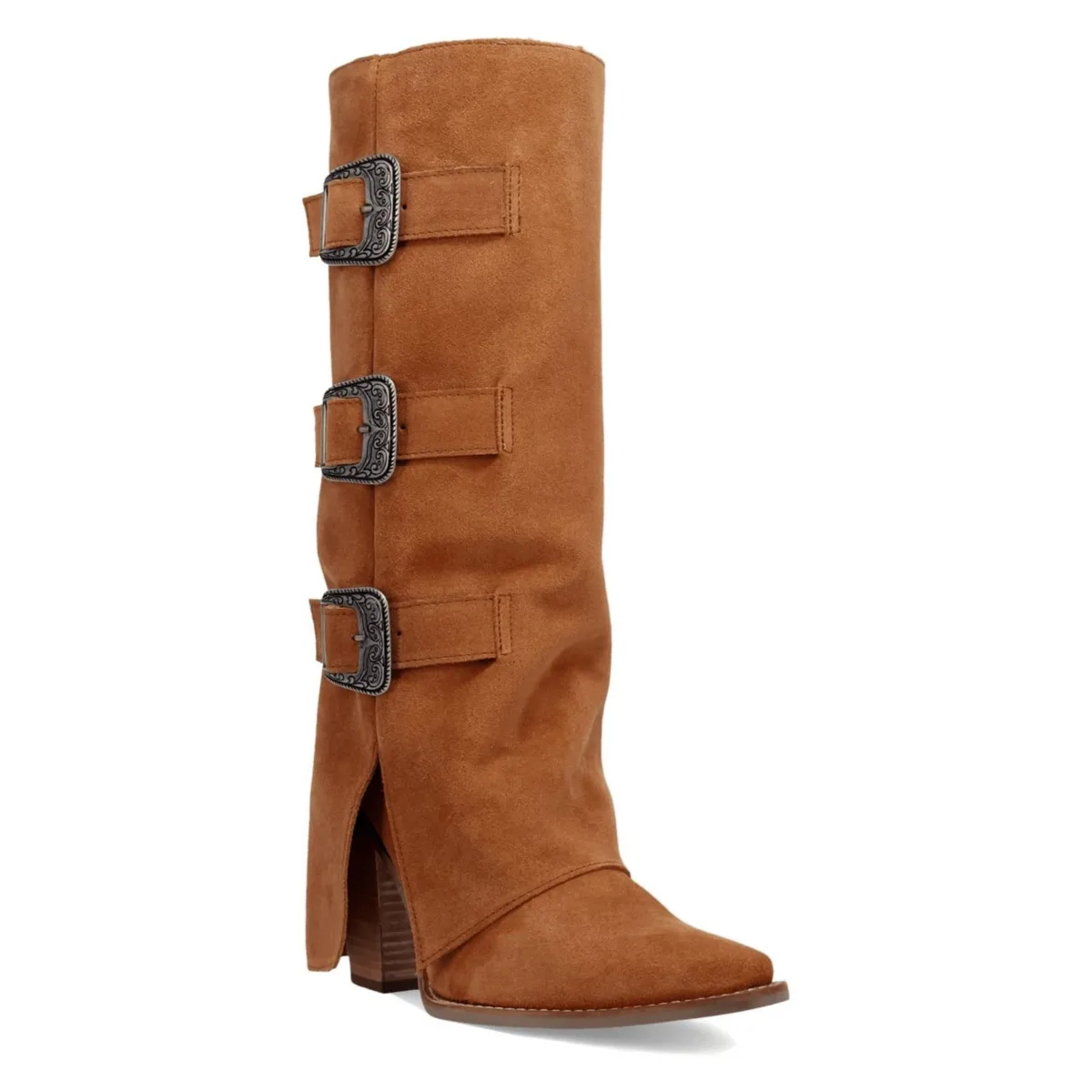 Buckle Bunny Suede Leather Boot
