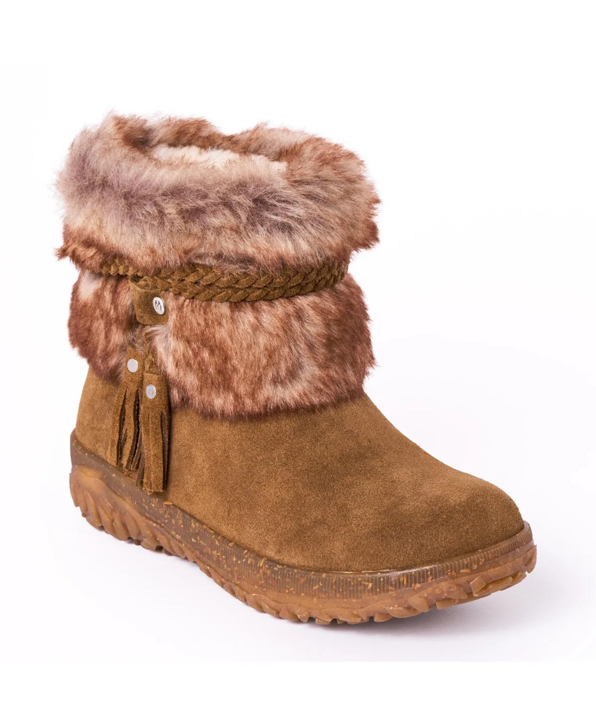 Everett 2 Suede Faux Fur Winter Boots by Minnetonka