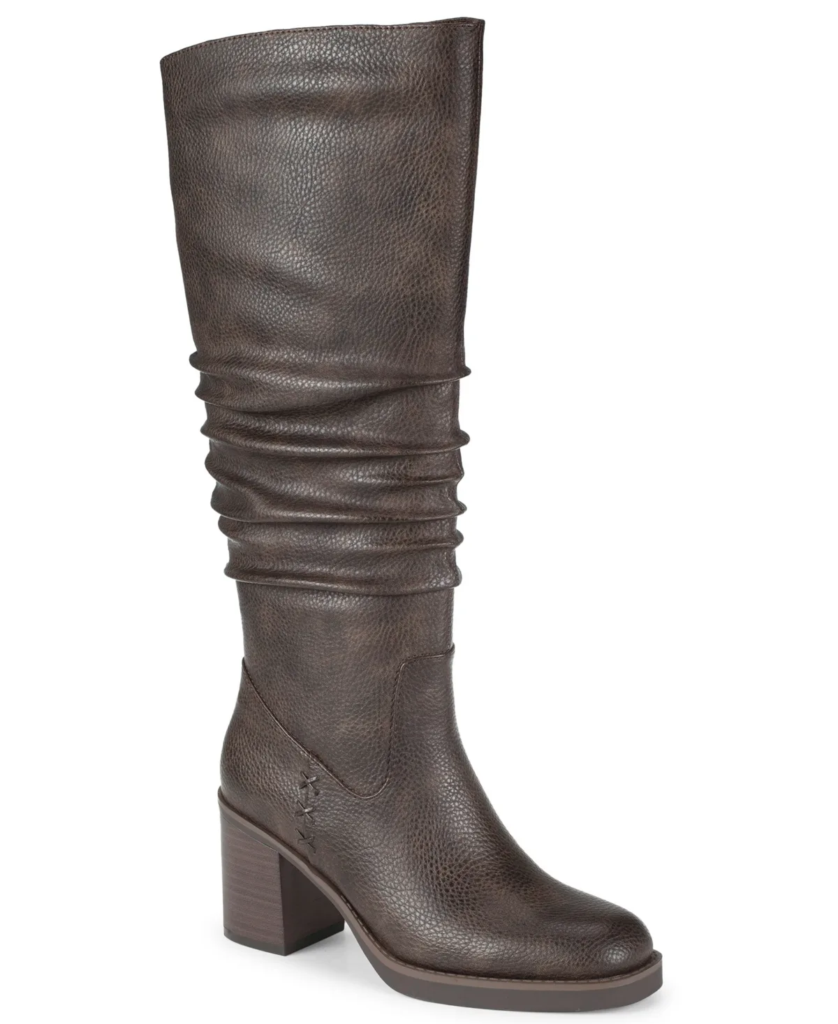 Gingee Zipper Tall Square Toe Boots by Baretraps