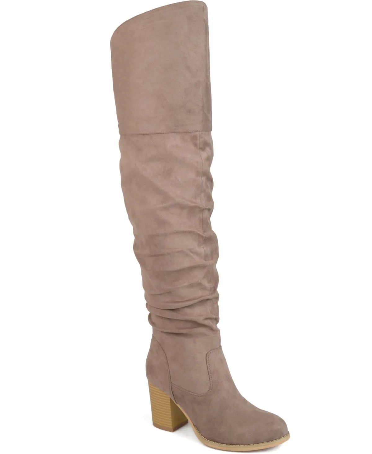Kaison Stacked Heel Over the Knee Boots by Journee Collection