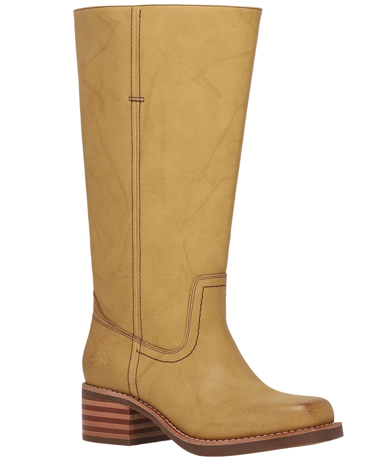 Miranda Wide Calf Stacked Heel Boots