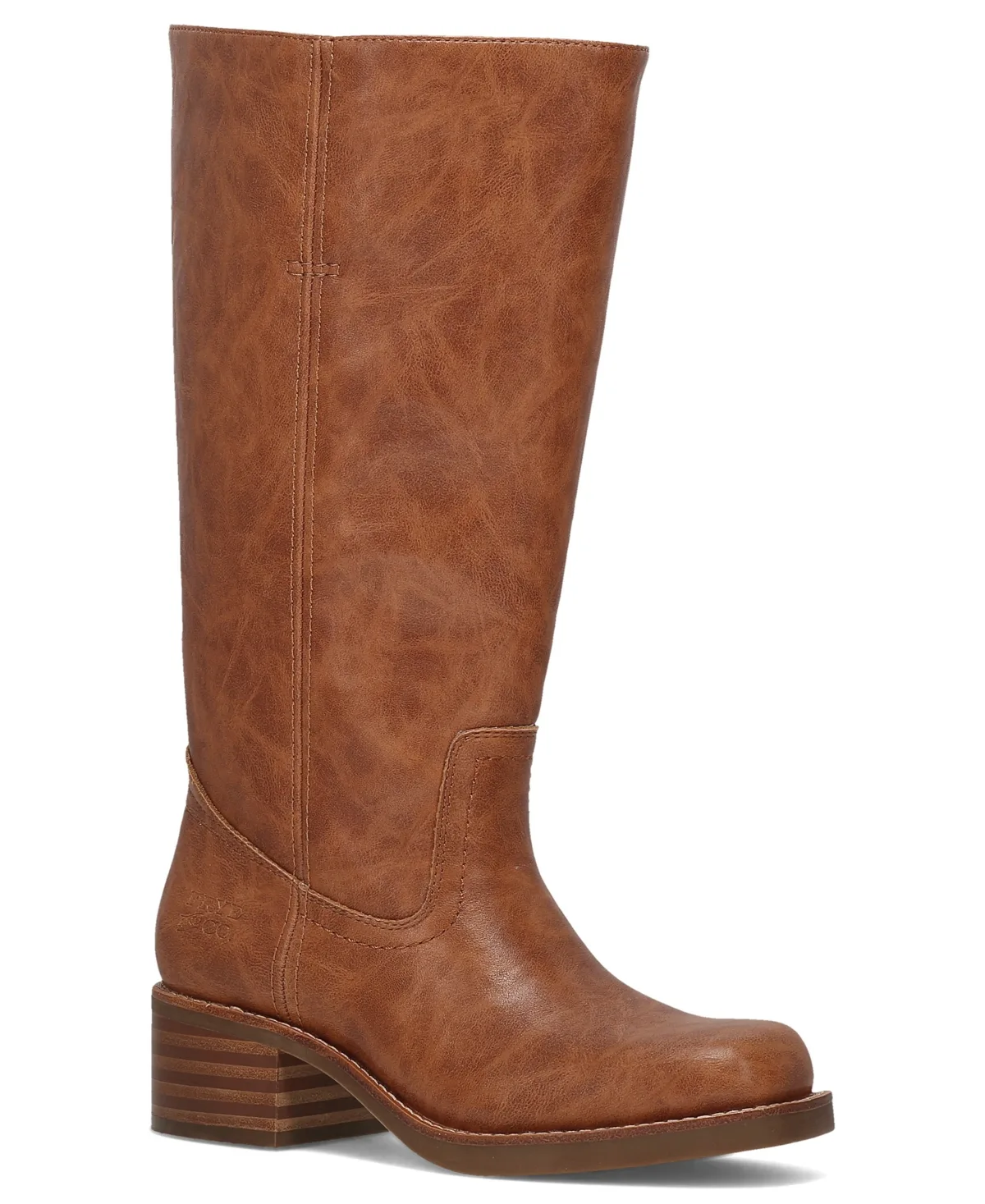Miranda Wide Calf Stacked Heel Boots