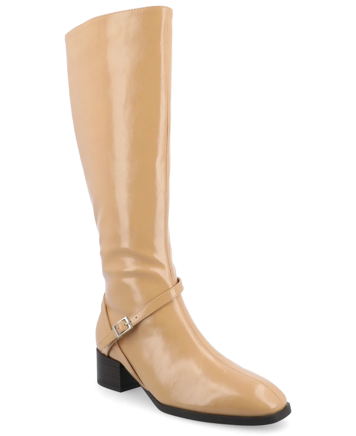 Rhianah Wide Width Block Heel Knee High Riding Boots