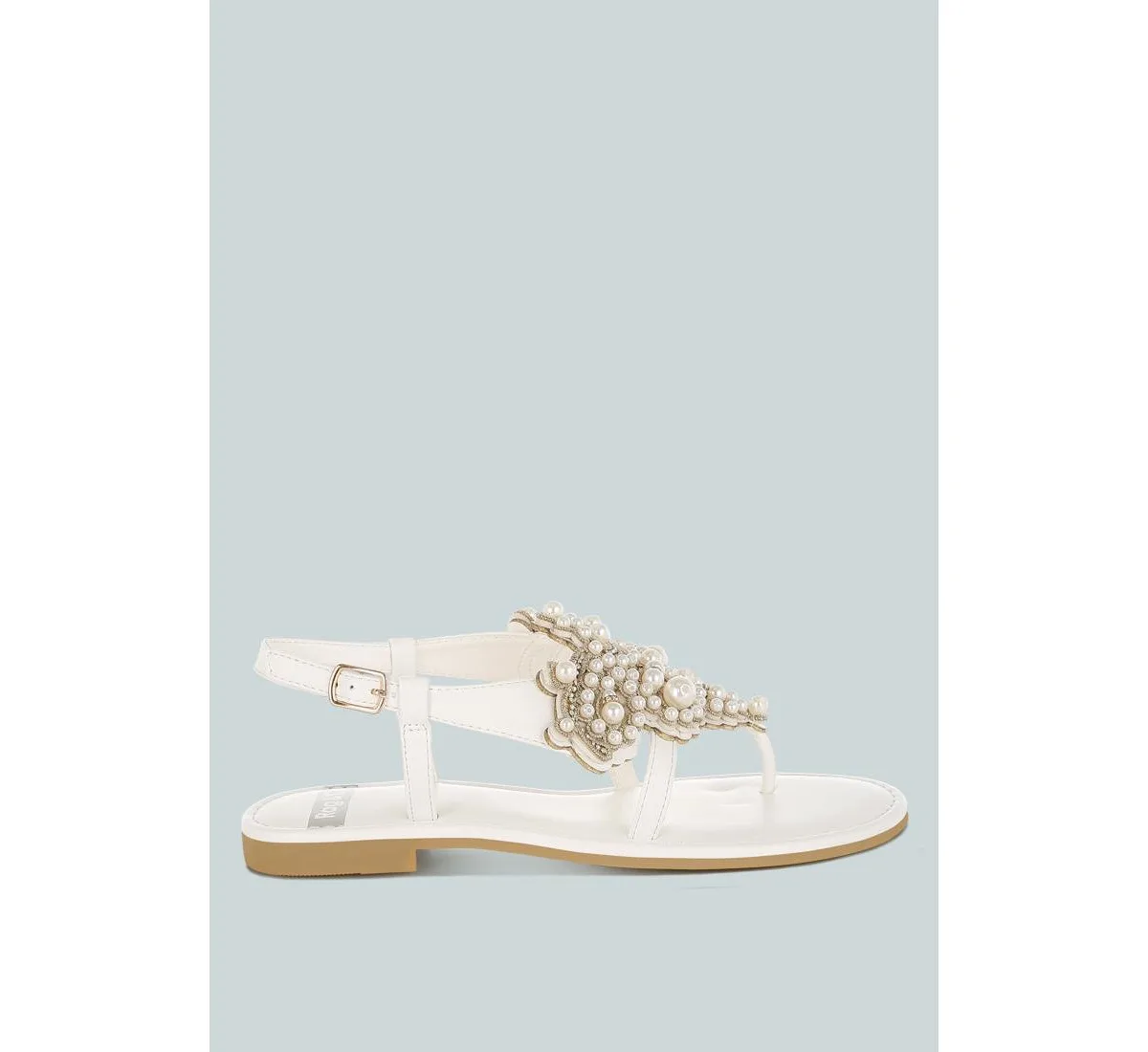 Nayasa Pn Buckle Pearls Flats by Rag & Co