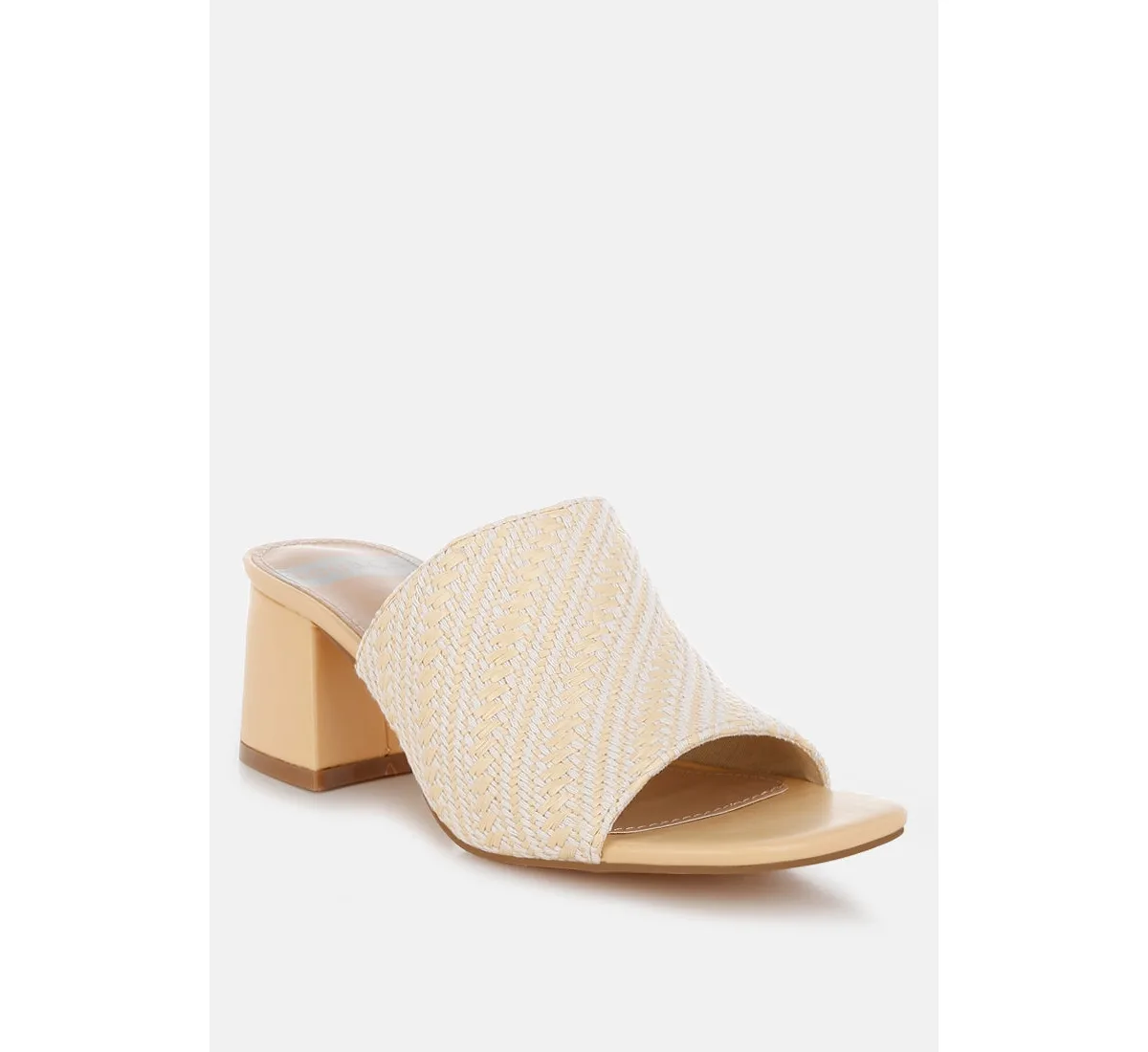 Morgana Woven Raffia Slip Ons by Rag & Co