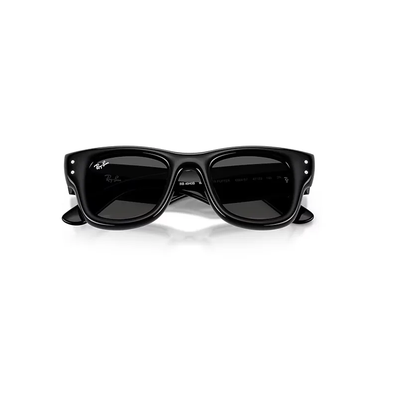 Wayfarer Puffer Crystal Edition Sunglasses Black Lenses