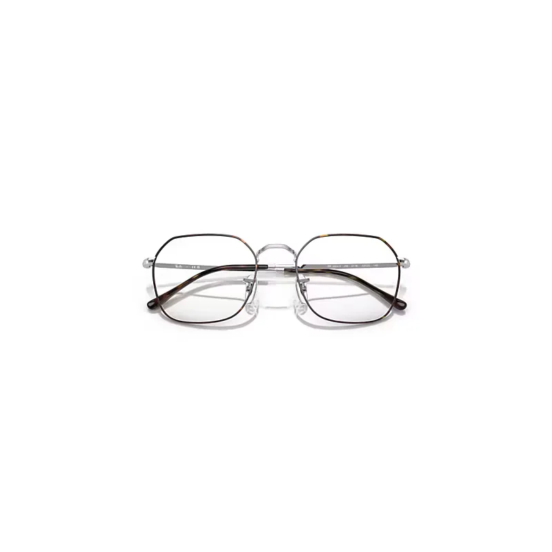 Jim Optics Eyeglasses Silver Frame Clear Lenses Polarized by Ray-Ban