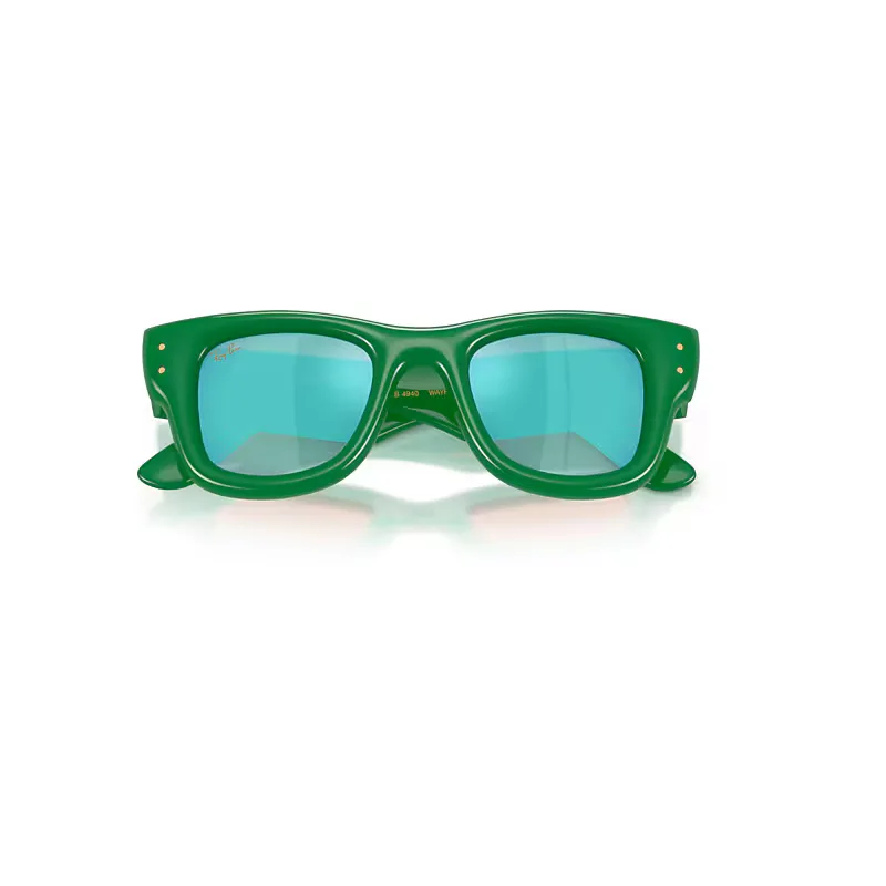 Wayfarer Puffer Special Collection Sunglasses Green Frame Brown Lenses by Ray-Ban