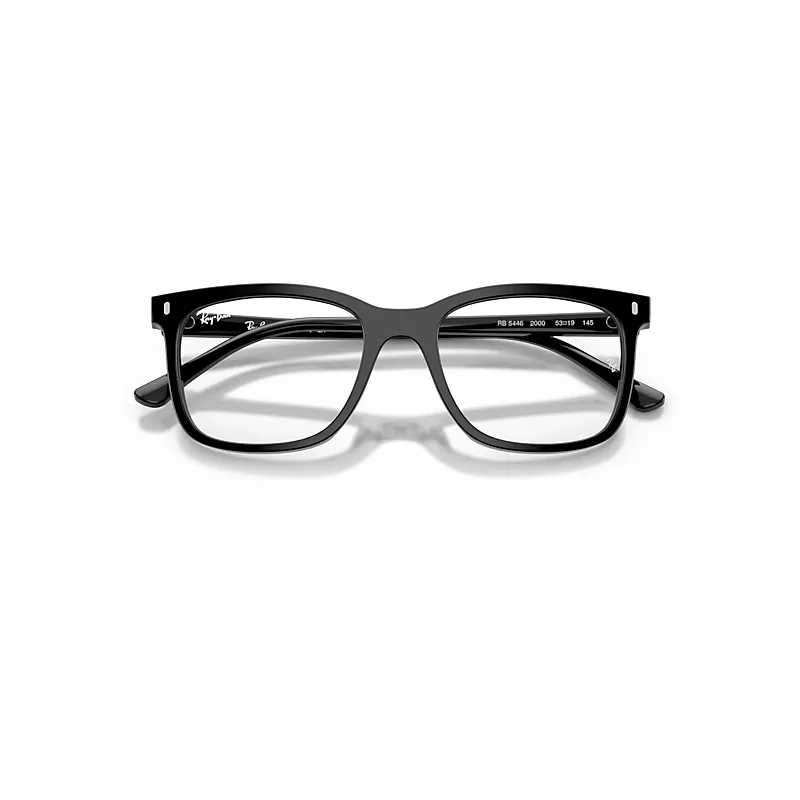 Rb5446 Eyeglasses Black Frame Clear Lenses Polarized by Ray-Ban
