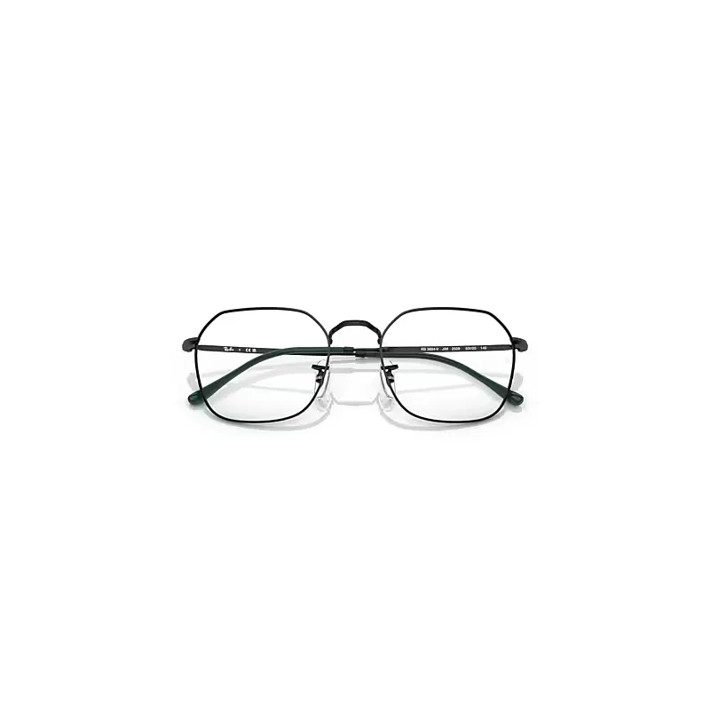 Jim Optics Eyeglasses Black Frame Clear Lenses Polarized by Ray-Ban