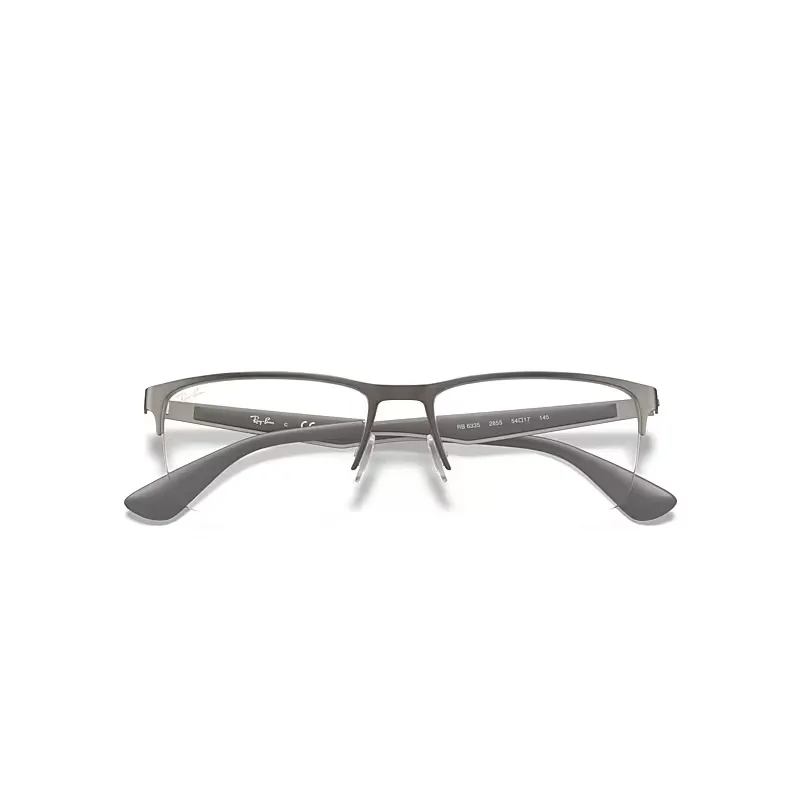 Rb6335 Optics Eyeglasses Grey Frame Clear Lenses Polarized by Ray-Ban