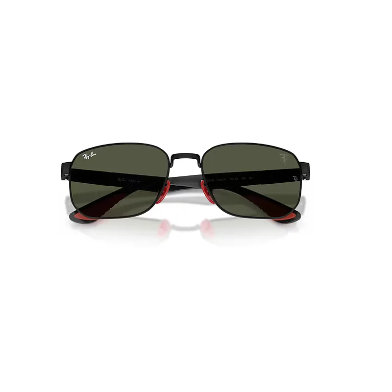 Rb8329m Scuderia Ferarri Collection Sunglasses Matte Black Frame Green Lenses by Ray-Ban