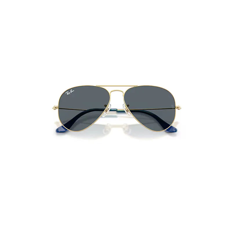 Aviator Large Metal Sunglasses Arista Gold Frame Blue Lenses by Ray-Ban