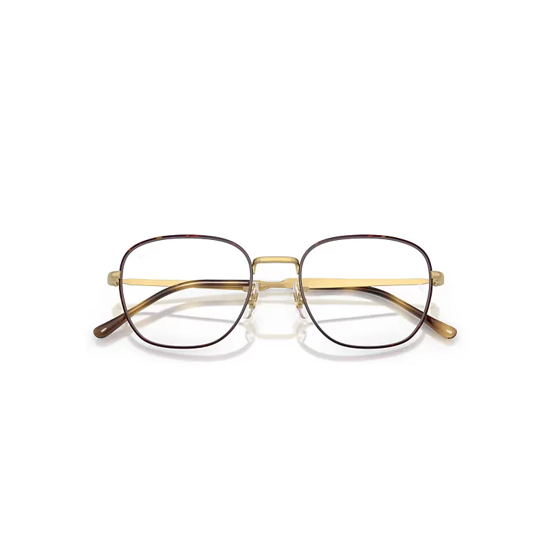 Rb6534 Optics Eyeglasses Matte Arista Gold Frame Clear Lenses Polarized by Ray-Ban