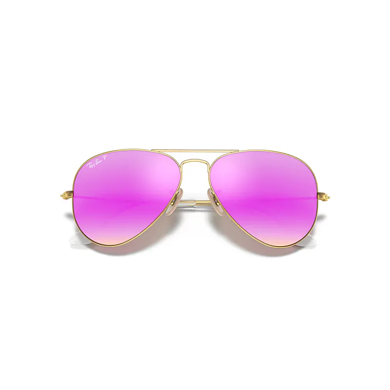 Aviator Flash Lenses Sunglasses Polarized by Ray-Ban
