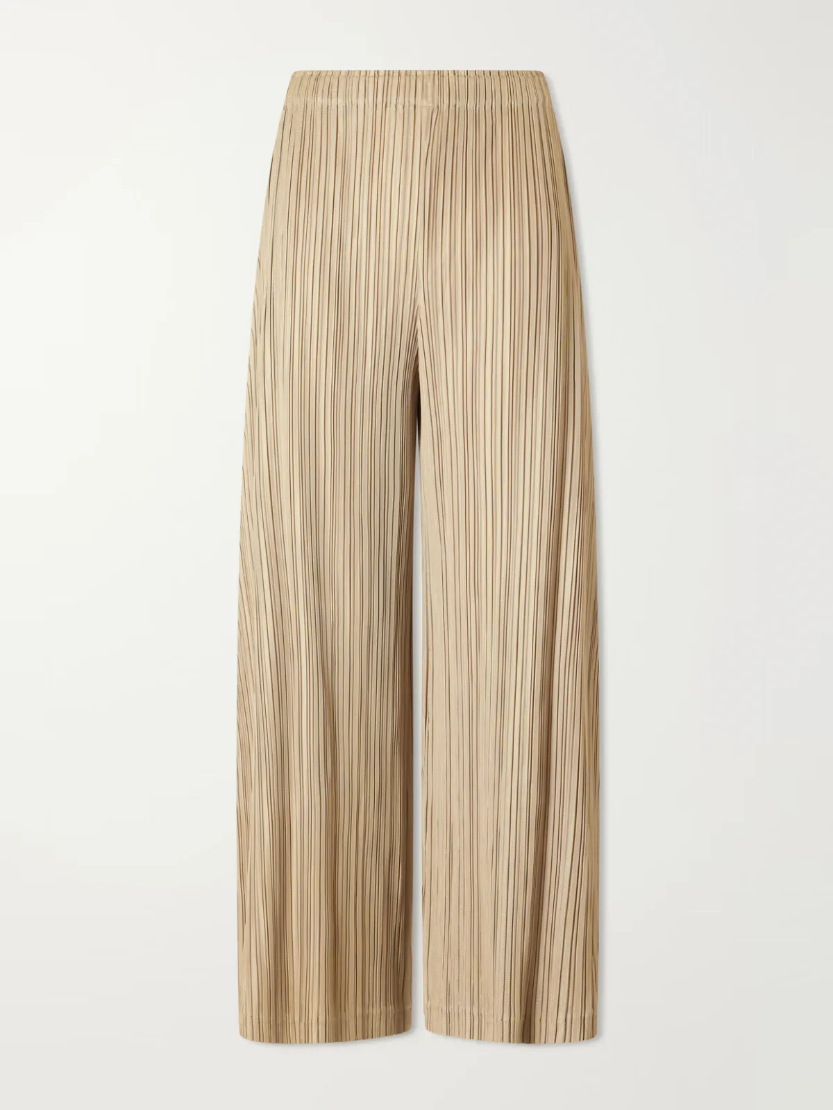Plissé Wide-Leg Pants