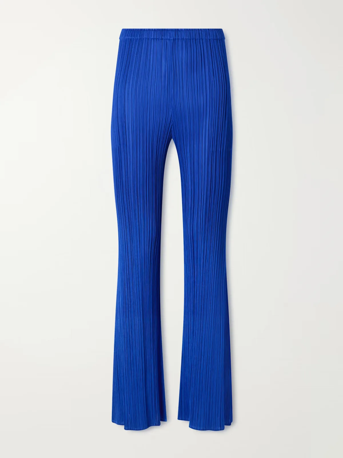 Plissé Straight-Leg Pants