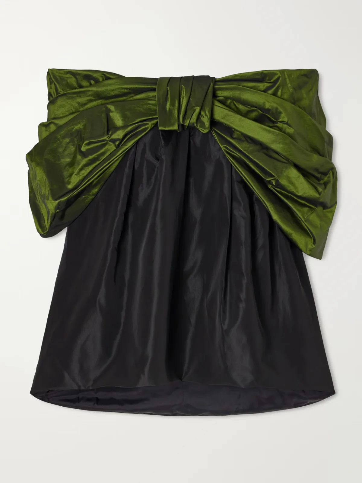 Bow-Detailed Gathered Taffeta Blouse by Simone Rocha