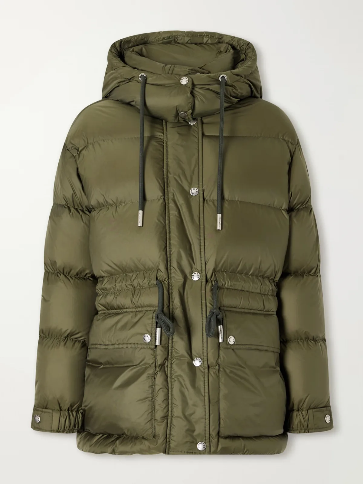 Sesie Hooded Quilted Shell Down Jacket by Moncler