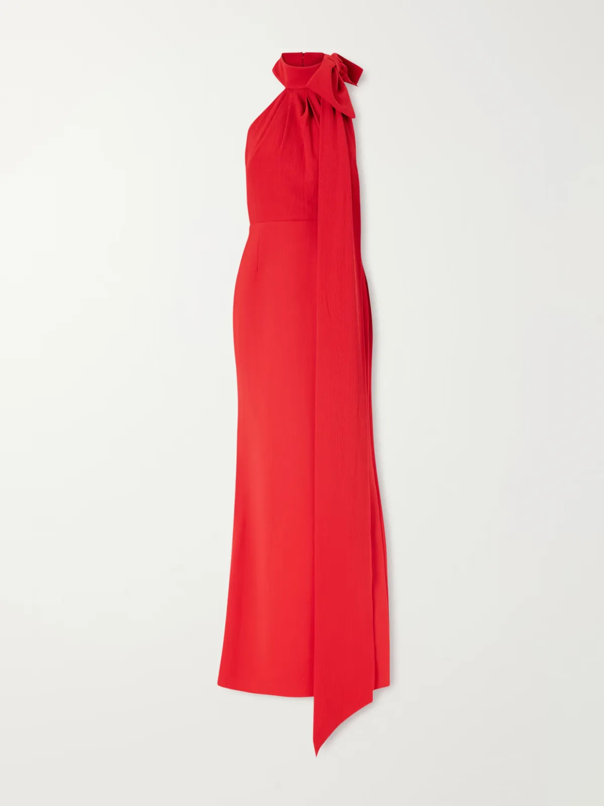 Raziel Bow-Detailed Crepe Gown by Rebecca Vallance