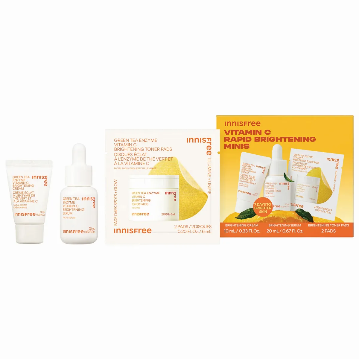 Mini Vitamin C Rapid Brightening Gift Set for Dark Spots by innisfree