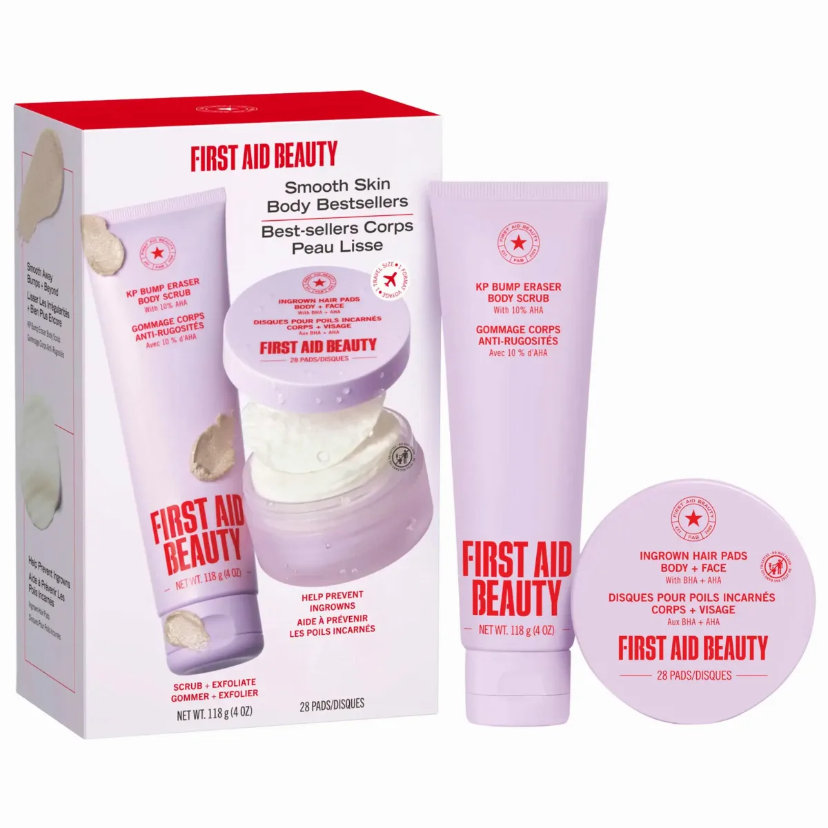 Smooth Skin Body Bestsellers Body Care Duo with KP Scrub by First Aid Beauty