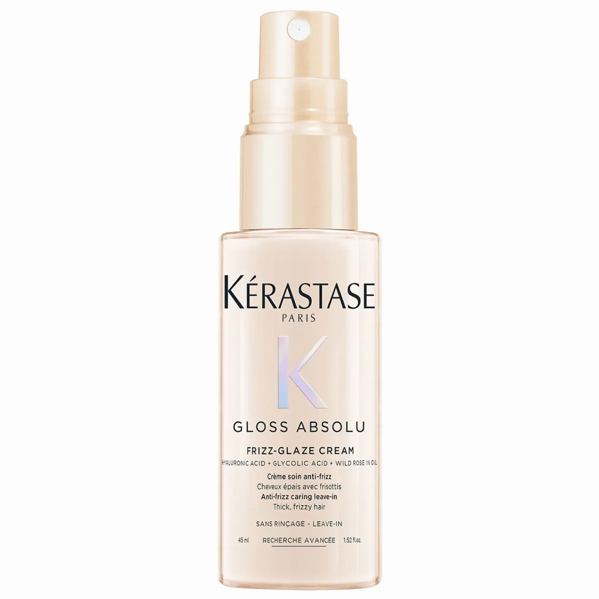 Mini Gloss Absolu High-Shine Anti-Frizz Glaze Styling Cream for Medium to Thick Hair 1.5 oz/45 Ml by Kérastase