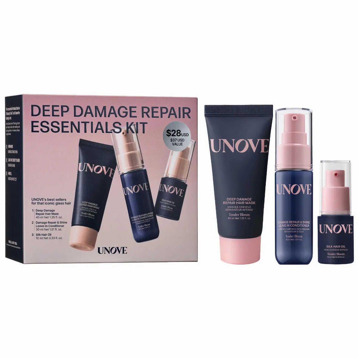 Deep Damage Repair Mini Trio Hair Set by UNOVE