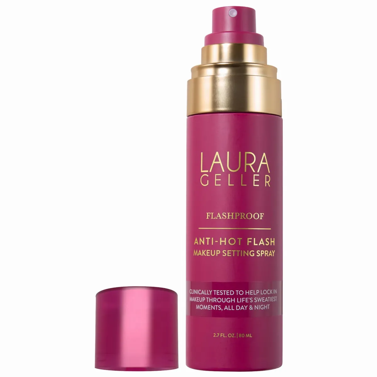 Anti-Hot Flash Sweatproof Matte Setting Spray with 18 Hour Wear 2.7/80 by Laura Geller