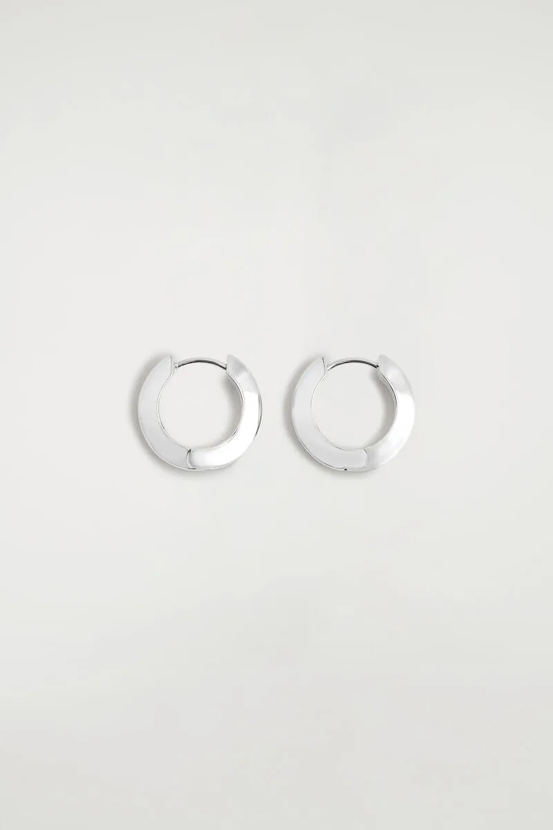 Faceted Mini Hoop Earrings