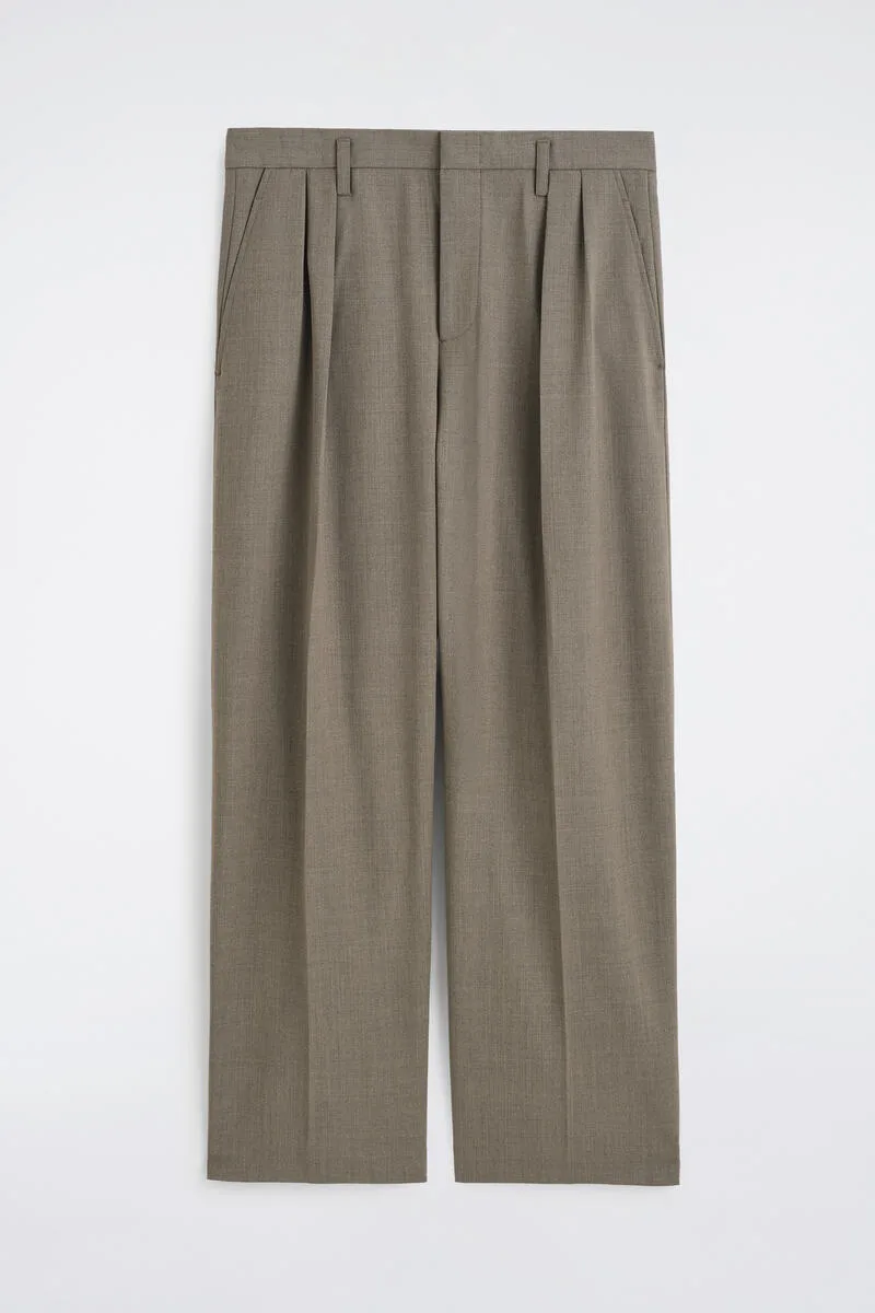 Wool-Blend Relaxed-Fit Wide-Leg Pants by COS