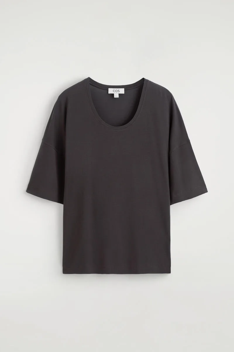 Fluid Modal Scoop-Neck T-Shirt