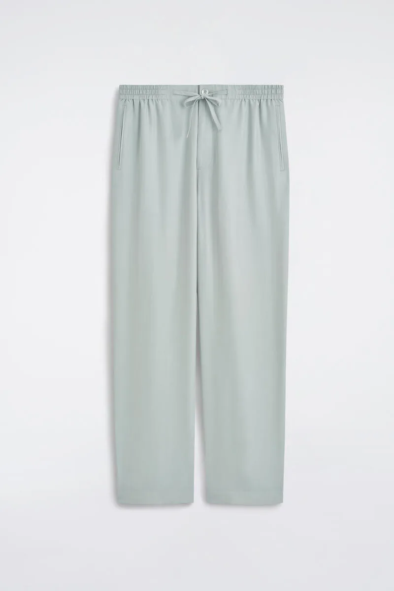 Silk Relaxed-Fit Straight-Leg Pants by COS