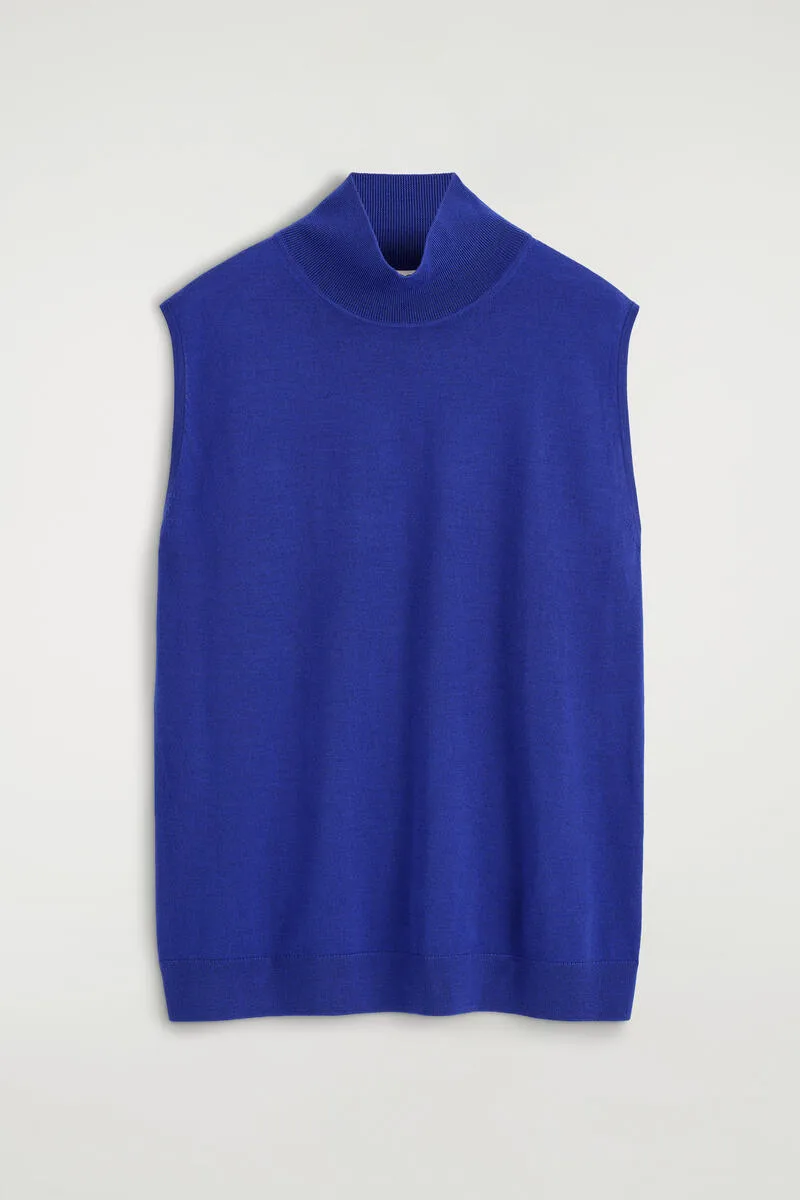 Merino Wool Mock-Neck Tank by COS
