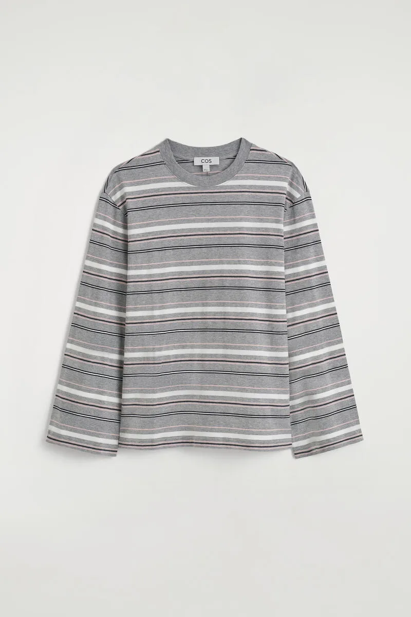 Brushed-Cotton Long-Sleeved T-Shirt by COS
