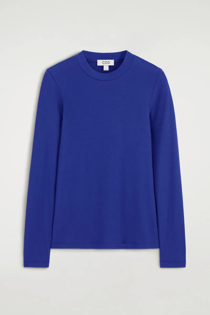 Crepe-Jersey Long-Sleeved T-Shirt by COS