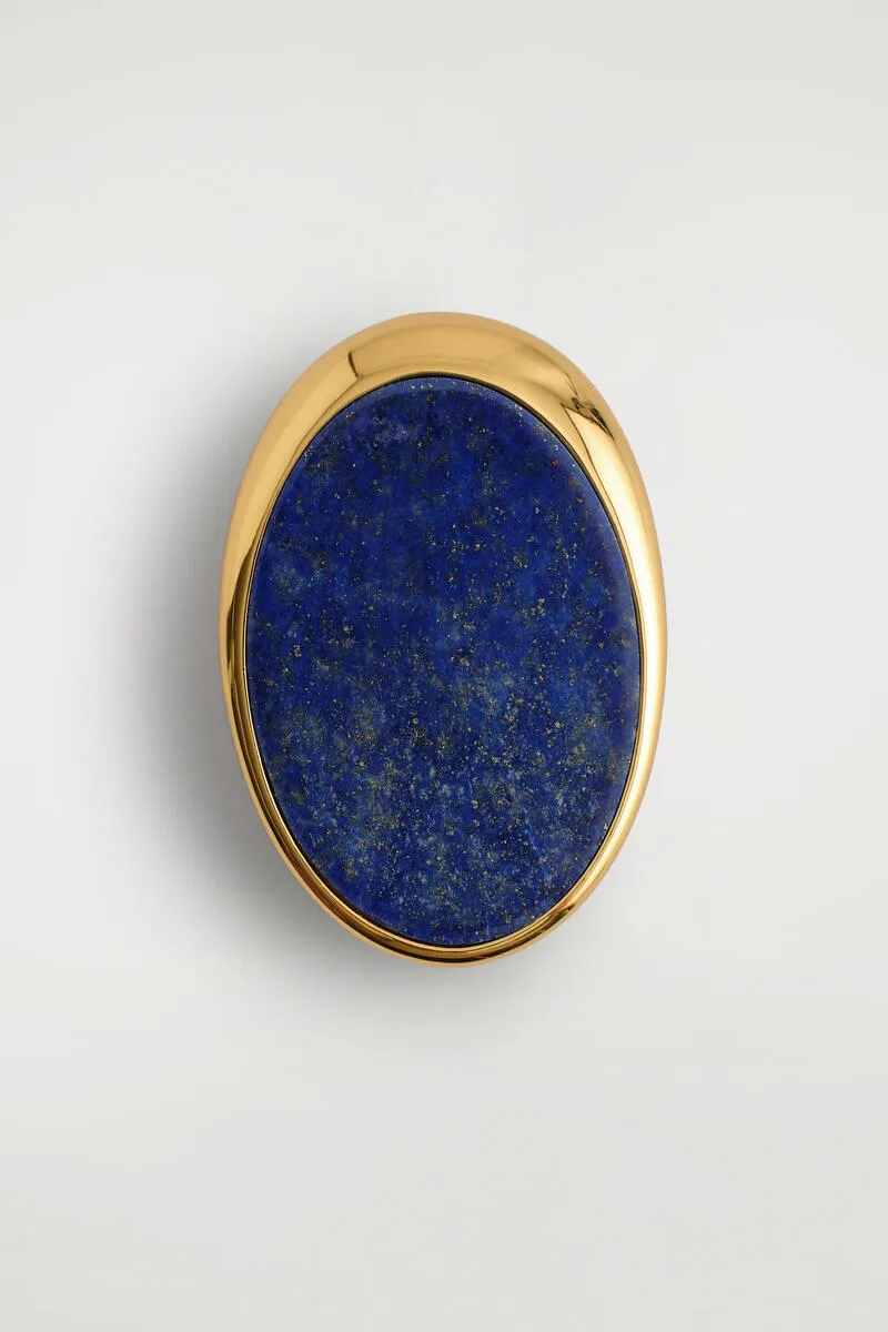 Lapis Lazuli Brooch by COS