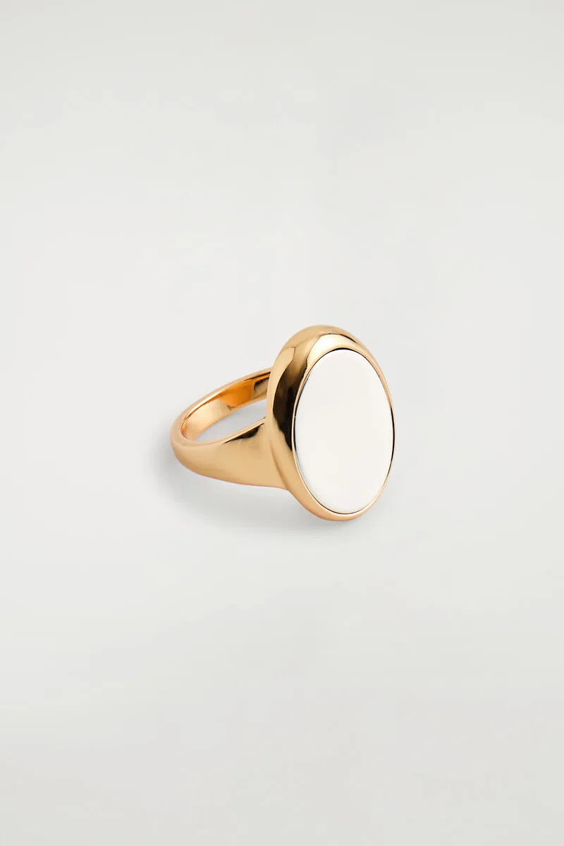 Two-Tone Signet Ring by COS