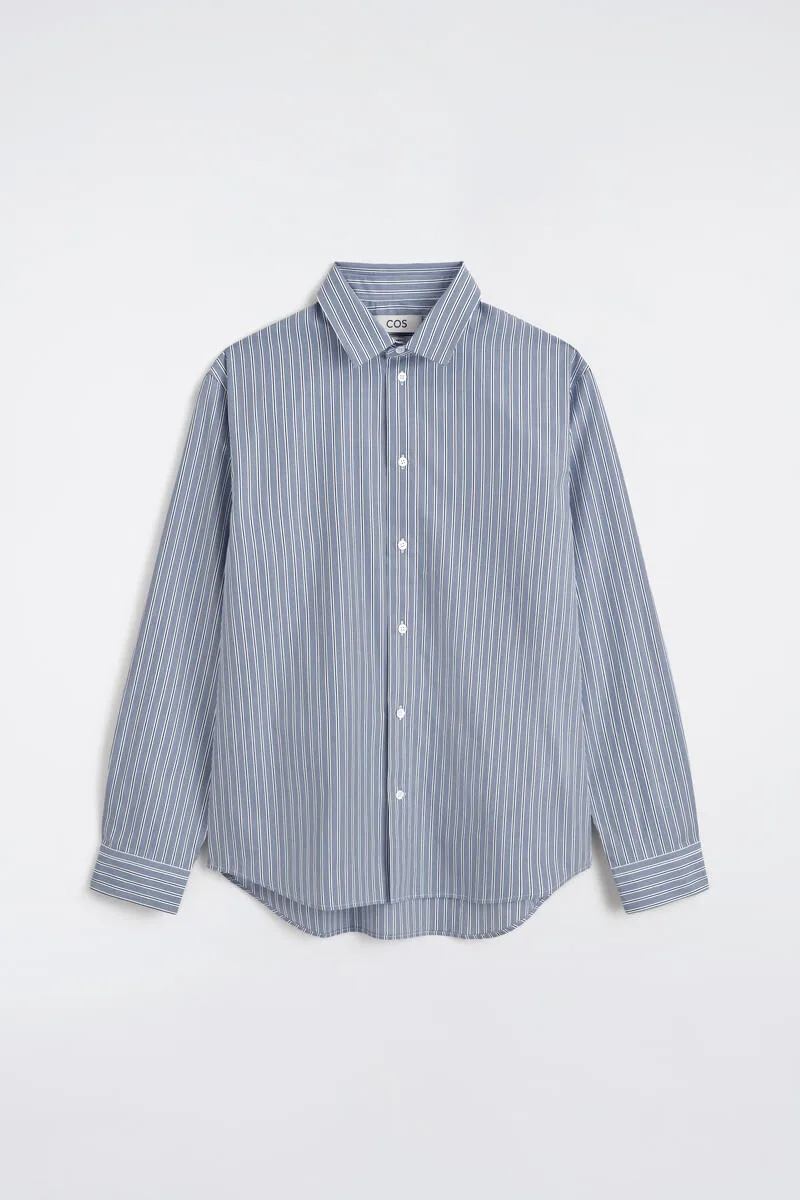 Relaxed Striped Cotton Shirt by COS