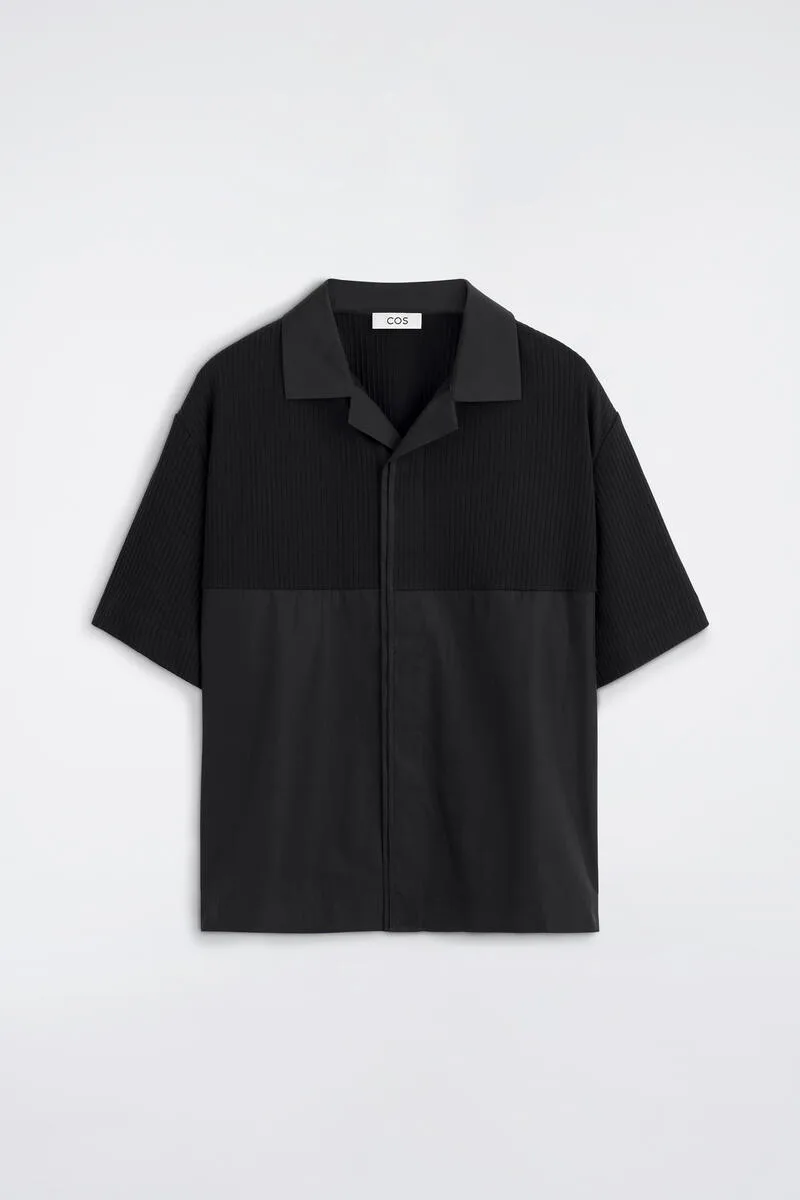 Relaxed Contrast-Panel Shirt by COS