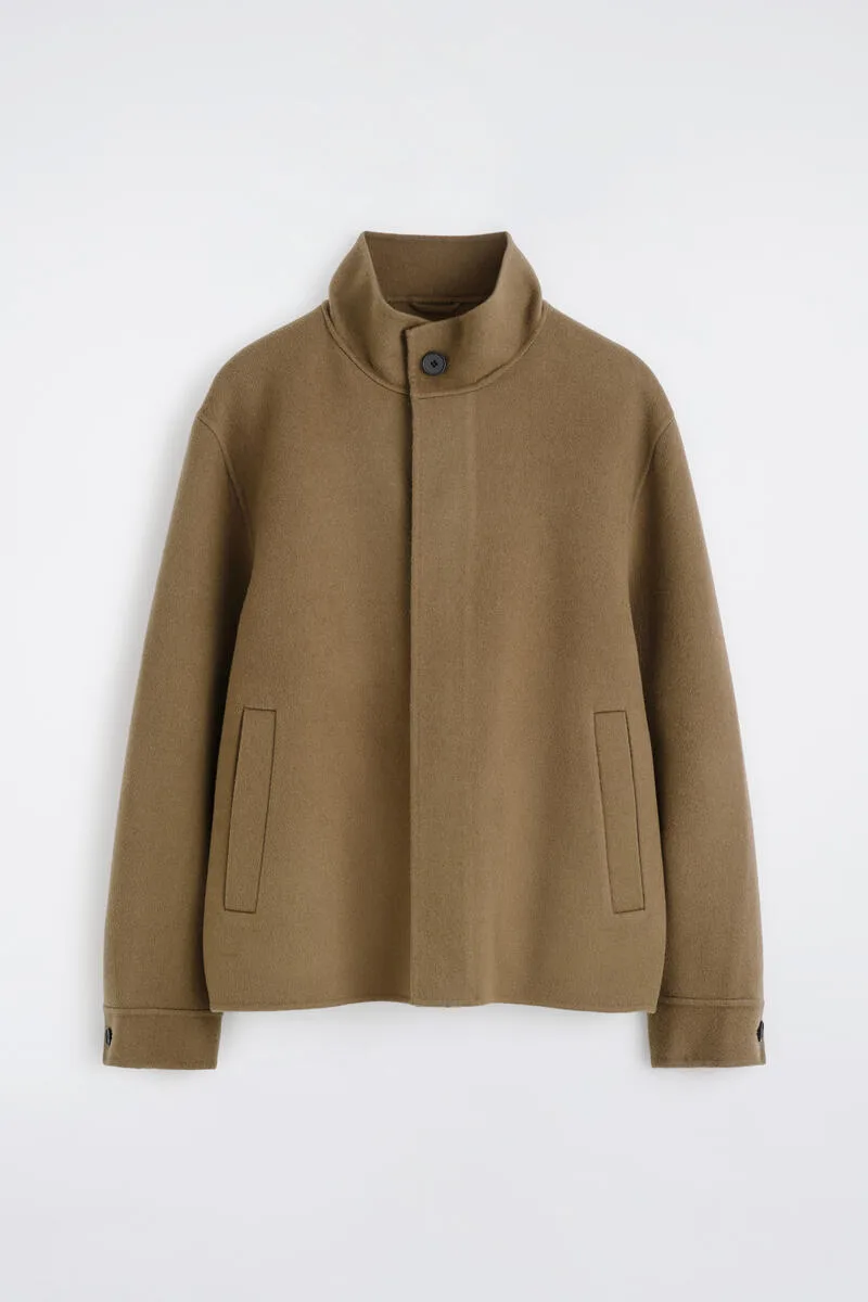 Double-Faced Wool Mock-Neck Jacket by COS