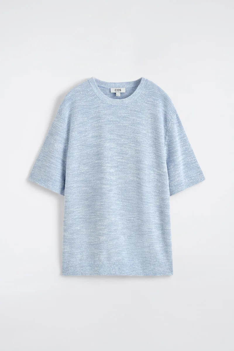 Relaxed Bouclé-Knit T-Shirt by COS